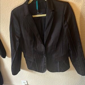 Piazza Sempione size 46 S. Made in Italy.  Black Women's blazer suit Jacket